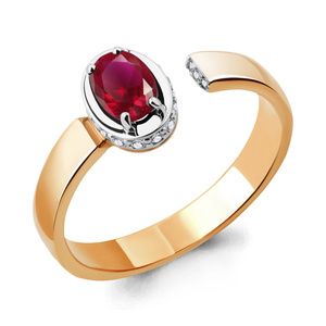 Рубин на палец / Ruby on finger
