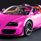 Розовый кабриолет