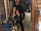 Svparochka (19, White Live Couple) performing deepthroat.