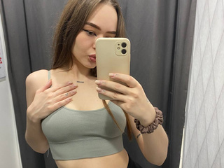 in the fitting room
