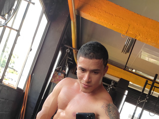 in the gym