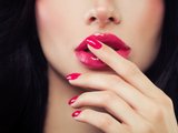Marianasexy (22, Hispanic Trans Model) performing deepthroat.