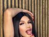 Rodd Y (20, Hispanic Trans Model) performing deepthroat.