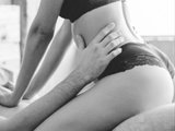 Cjladkue Mblcjlu (33, White Live Couple) performing deepthroat.