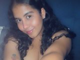 Sweet Susan (19, Hispanic Cam Girl) performing deepthroat.
