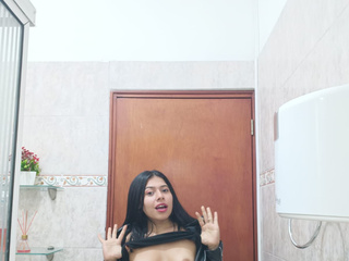 in the bathroom