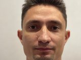 Aleksvely (39, White Cam Boy) performing Live Sex.