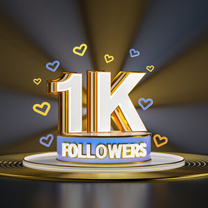 1k followers