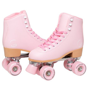 Pink roller skates