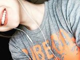 Yourelizzi (22, Asian Cam Girl) performing deepthroat.