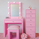 Pink dressing table