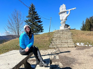 Ania in the mountains