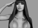 Misscumshot (25, Asian Trans Model) performing blowjob.