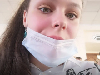 In a mask
