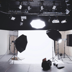 Photoshoot in a photo studio