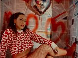 Evamills (51, Hispanic Cam Girl) performing deepthroat.
