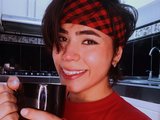 Michell Pineda (22, Hispanic Trans Model) performing deepthroat.
