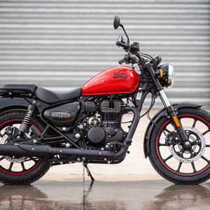 a classic royal enfield motorcycle
