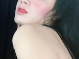 Ariannediva (27, Asian Trans Model) performing cumshot.