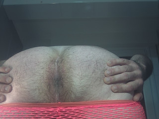 Desnudo malla naranja sexy transparente 