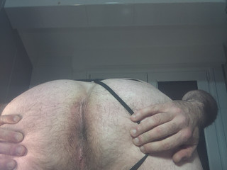 Desnudo tanga fresa negro transparente 