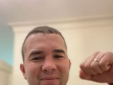 Nike Name (35, Asian Cam Boy) performing blowjob.
