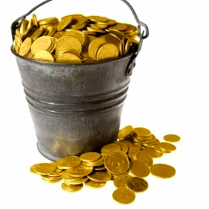 bucket of gold)