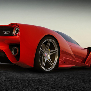 Red car