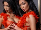Sashaferrera (21, Hispanic Cam Girl) performing blowjob.