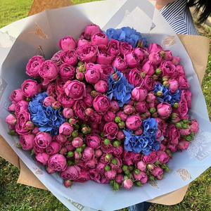 A huge bouquet of flowers