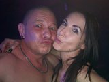 Ourjourney (45, White Live Couple) performing ass fucking.