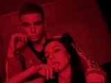 Sexkilla (24, White Live Couple) performing deepthroat.