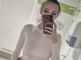 Bielka (23, White Cam Girl) performing deepthroat.