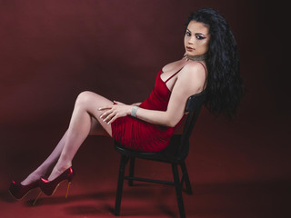 red dress