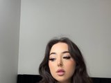Liloshroxy (18, White Cam Girl) performing deepthroat.