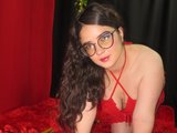 Krystaladams (23, Hispanic Cam Girl) performing blowjob.