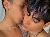 Adonhix Firex (21, Hispanic Live Couple) performing deepthroat.