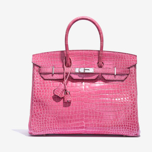 Hermes Birkin 35 Crocodile Porosus Lisse Fermoir Serti