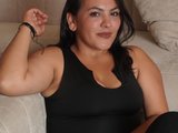 Scarlett Bj (28, Hispanic Cam Girl) performing deepthroat.