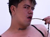 Yordan Chubbyhot (31, Hispanic Trans Model) performing deepthroat.