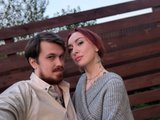 Bobby Mimi (30, White Live Couple) performing deepthroat.