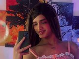 Stevensantan (19, Hispanic Trans Model) performing deepthroat.