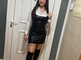 Clarissamorales (20, White Cam Girl) performing double penetration.