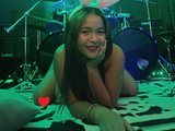 Karoll Sex (19, Hispanic Cam Girl) performing deepthroat.