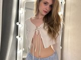 Flirtypixy (18, White Cam Girl) performing deepthroat.