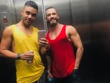 Grossocalibre (35, Hispanic Live Couple) performing Live Sex.