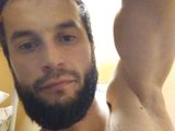 Den (33, White Cam Boy) performing creampie.