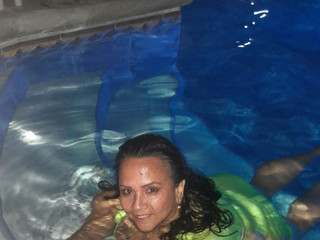 pool at night? the best thing that can happen to m