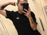 Hochyvas (21, White Cam Boy) performing cumshot.
