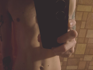 Anal orgasm, video in profile